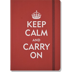 "Keep Calm and Carry On" Small Journal ,Red