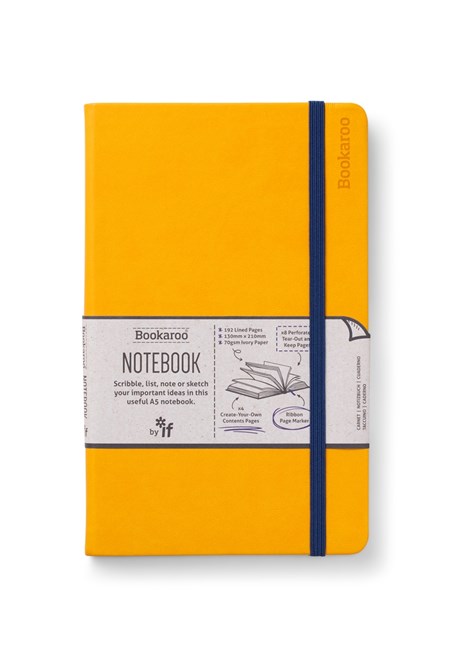 "Bookaroo Notebook A5 Journal - Yellow"