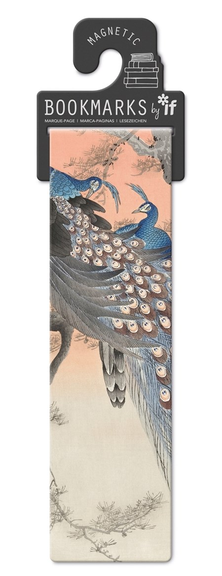 Classics Magnetic Bookmarks "Two Peacocks"