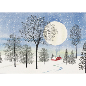 "Moonlit Cottage" Deluxe Boxed Christmas Cards 20/21