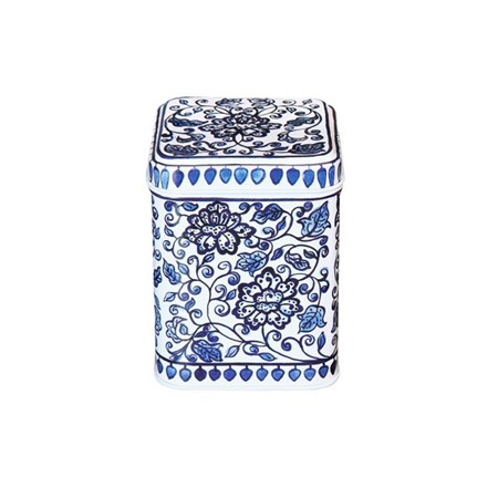 "Blue & White" 100gm Square Tin