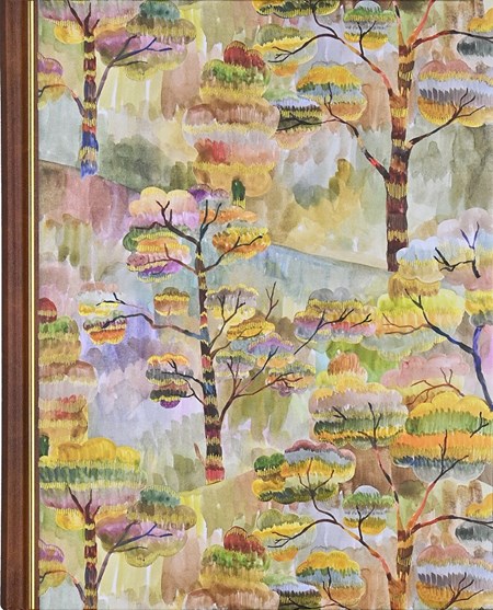 "Watercolor Treescape" Oversize Journal