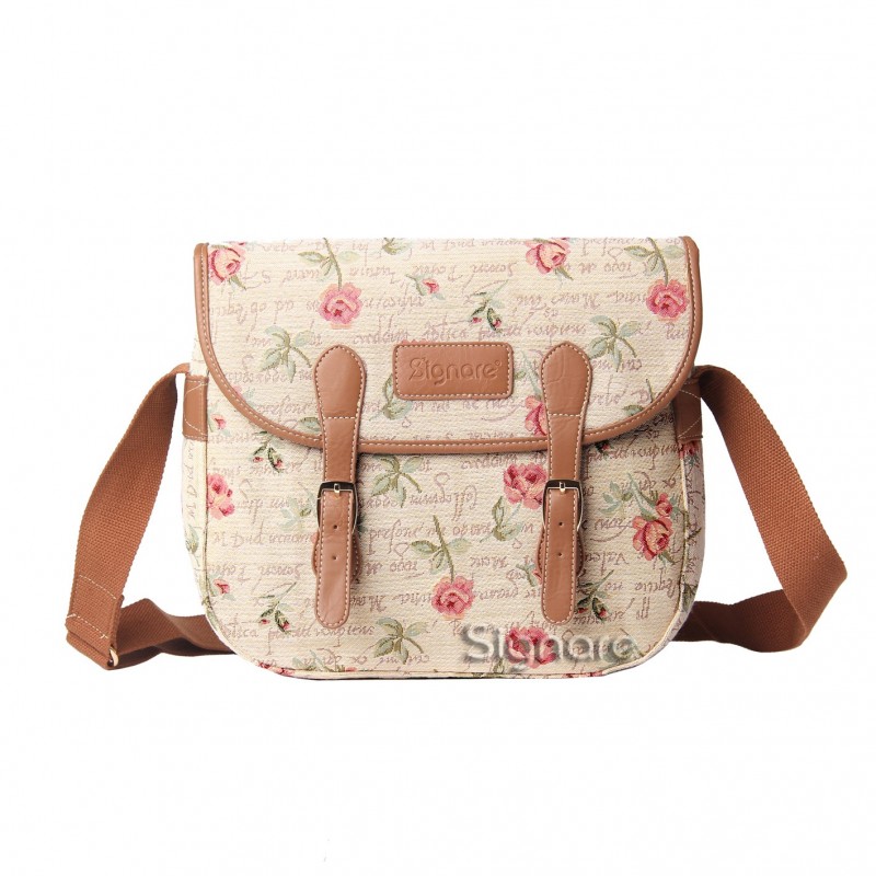 Messenger Bag Pink Rose Skatollet.no